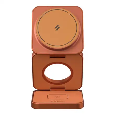 Adam Elements Mag 3 Ultra Qi2 25W 3-in-1 Foldable Charger - Orange