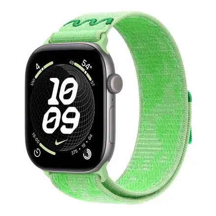 Apple Watch 46mm Green Spark Nike Sport Loop
