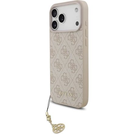 Guess 4G Charm MagSafe kryt iPhone 17 Pro ružový