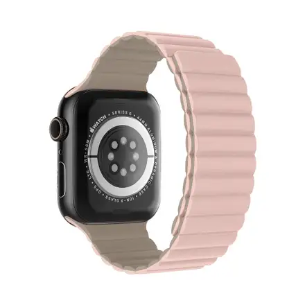 Devia remienok Nature Silicone Magnetic Watch Band 40/41/42mm - Stardust Pink