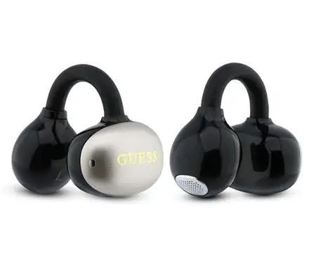 Guess Metallic Finish Classic Logo OWS Bezdrôtové Slúchadlá čierne