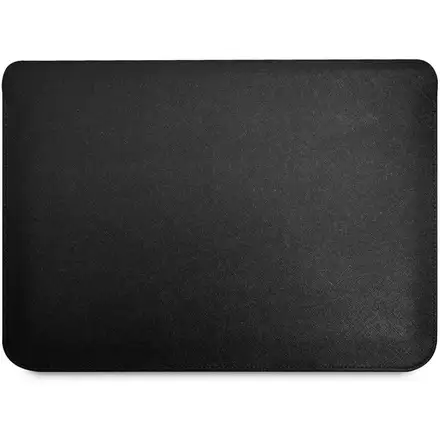 Guess Saffiano Triangle Metal Logo Púzdo na MacBook 13/14" čierne