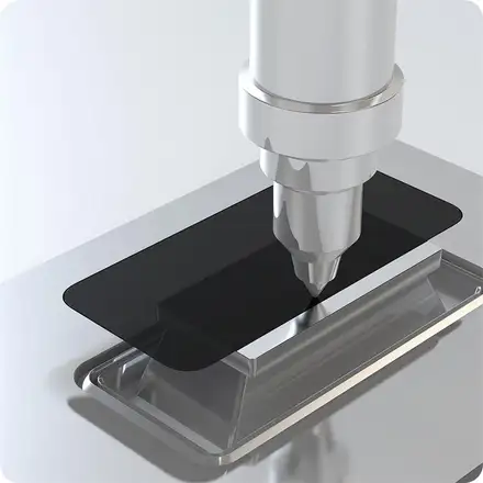 Devia ochranné sklo Van Series Privacy pre iPhone Air - Black Frame