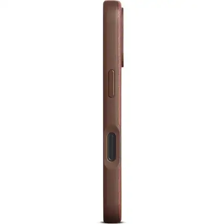 Woolnut Leather Case for iPhone 16 - Cognac