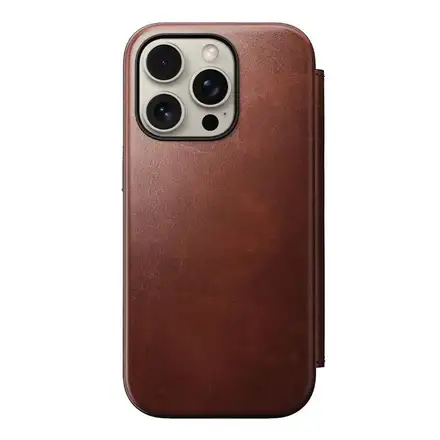 Nomad puzdro Modern Leather Folio Magsafe Horween pre iPhone 16 Pro Max - Olde Dublin