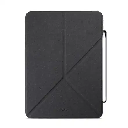 iStores by EPICO Clear Flip Case iPad Pro 12,9" (2018,,2020,2021,2022)/ iPad Air 13" (M2) - čierna transparetná