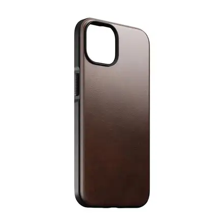 Nomad kryt Modern Leather Case Magsafe Horween pre iPhone 14 - Rustic Brown