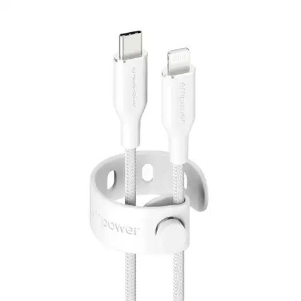 PanzerGlass kábel EMPOWER Racing USB-C/Lightning 1.2m - White