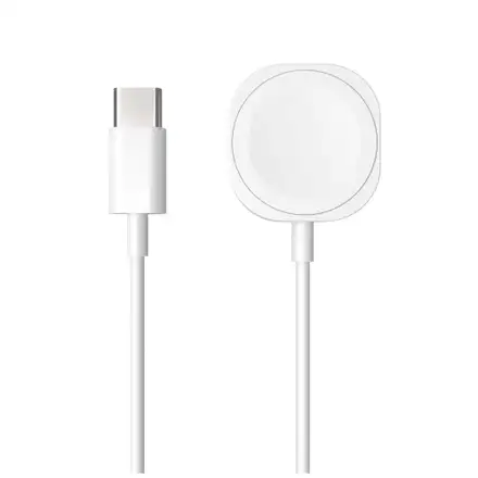 FIXED USB-C nabíjací kábel pre Apple Watch, biely