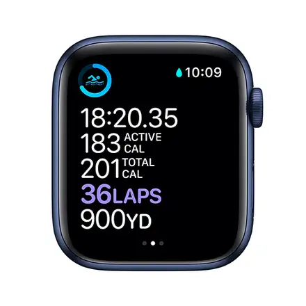 Apple Watch Series 6 GPS 44mm puzdro z modrého hliníka *Trieda C*