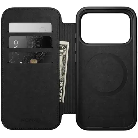 Nomad puzdro Modern Leather Folio Magsafe pre iPhone 17 Pro - Black