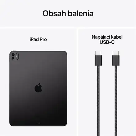 iPad Pro 13" Wi-Fi 256GB štandardné sklo - Kozmický čierny (2024) *Vystavený*