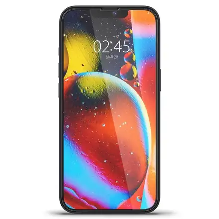 Spigen ochranné sklo GLAS.tR Slim HD pre iPhone 16e/14/13/13 Pro - Black Frame