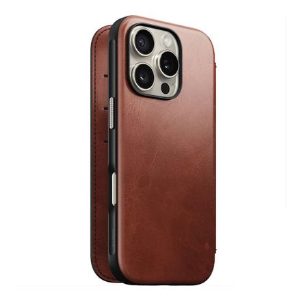 Nomad puzdro Modern Leather Folio Magsafe Horween pre iPhone 16 Pro Max - Olde Dublin