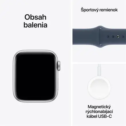 Apple Watch SE 2 GPS 40mm puzdro zo strieborného hliníka *Trieda C*