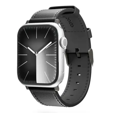 Epico Watch Strap Leather 49/46/45/44 mm - čierna