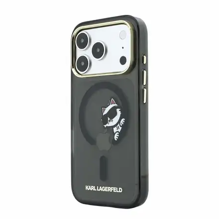 Karl Lagerfeld IML Choupette Peekaboo Magsafe kryt iPhone 18 Pro Max čierna