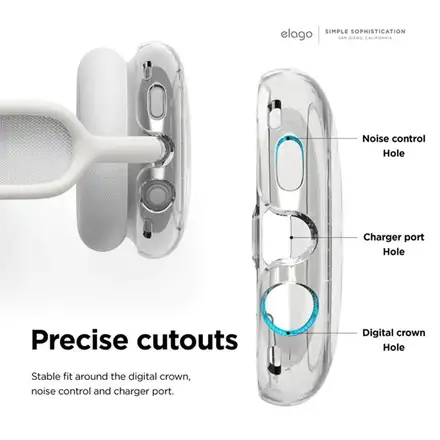 Elago kryt Hybrid Case pre AirPods Max - Clear