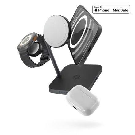 ZENS 4-in-1 MagSafe + Watch Wireless Charging Station