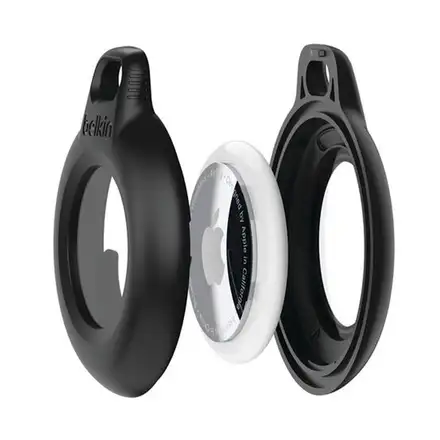 Belkin puzdro Waterproof Secure Holder with Key Ring pre AirTag 4-pack - Black