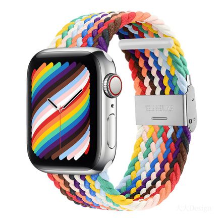 Devia remienok Deluxe Series Sport4 Nylon Braided Adjustable Band 44/45/46mm - Rainbow