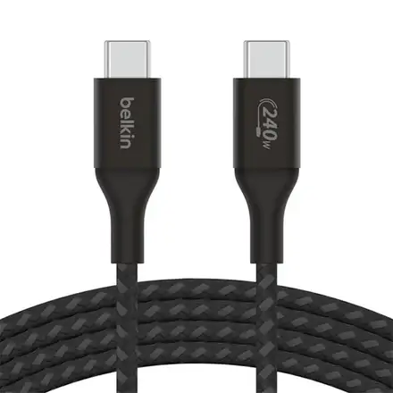 Belkin kábel Boost Charge Double-Braided USB-C to USB-C 2m 240W - Black