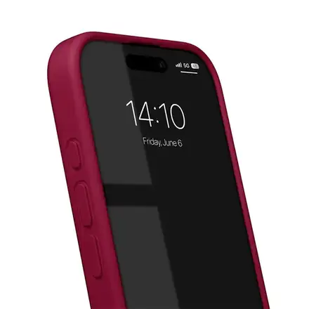 iDeal Silicone Case MagSafe iPhone 16 Cranberry