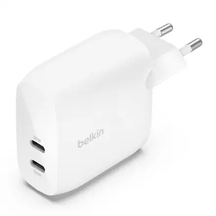 Belkin 60W Dual USB-C PD Wall Charger - White