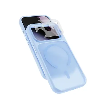 Epico HeroMatte Pro Mag+ Case iPhone 17 Pro Max/18 Pro Max Qi2 & MagSafe kompatibilný - svetlo modrá