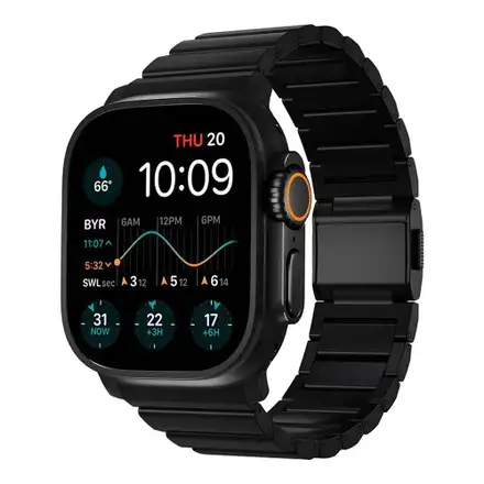 Nomad remienok pre Apple Watch 44-49 mm - Titanium Band/Black Hardware
