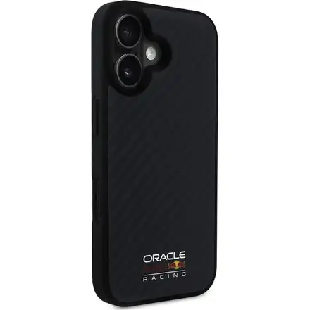 Red Bull Carbon Shiny MagSafe Zadný Kryt pre iPhone 16 čierny