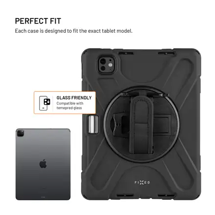 FIXED kryt Rugged Tab Case pre Apple iPad Pro 11" (2018-2022)/iPad Air (2020-2026),čierny