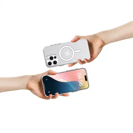 Comma kryt Elemental Series Magnetic Case pre iPhone 16 Pro Max - Clear