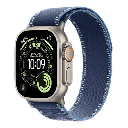 Apple Watch Ultra 3 GPS + Cellular 49mm Prírodný titán s modrým trailovým ťahom - M/L *Rozbalený*