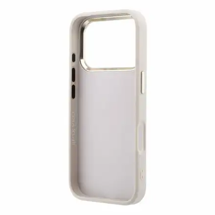Guess PU 4G Resin Metal Logo kryt iPhone 18 Pro Max ružový