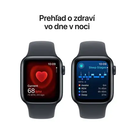 Apple Watch SE GPS 44mm Midnight Aluminium Case with Midnight Sport Band - S/M *Rozbalený*