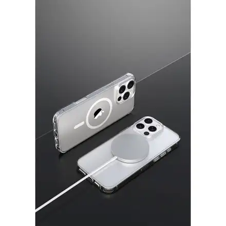 Devia kryt Pure Clear Magnetic Shockproof Case pre iPhone 16 Pro Max - Clear