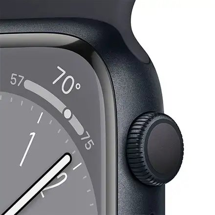 Apple Watch Series 8 GPS 45mm puzdro z temne atramentového hliníka *Použitý s DPH - Trieda C*