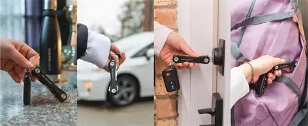 KeySmart iPro s Apple Find My - organizér kľúčov - čierny