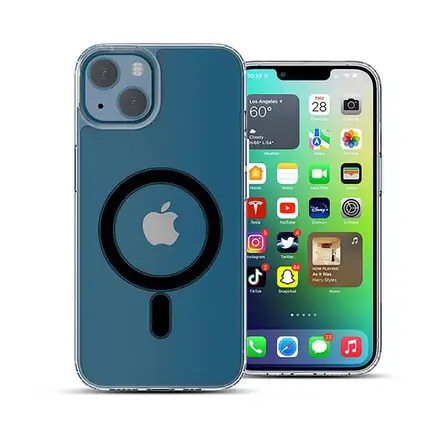 ER POWER kryt Ice Snap Magsafe pre iPhone 13 - Black Edition