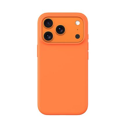 Devia kryt Nature Series Silicone Magnetic Case pre iPhone 17 Pro - Orange