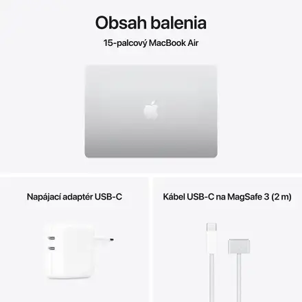 MacBook Air 15" Apple M4 10C CPU 10C GPU 16GB 256GB Strieborný SK