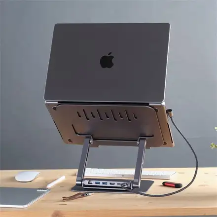 Adam Elements stojan Casa Hub Stand Pro 6-in-1 pre Macbook - Grey