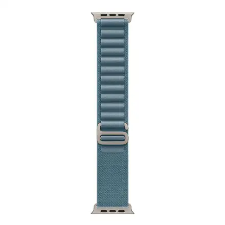 Apple Watch 49mm Light Blue Alpine Loop - Medium - Natural Titanium Finish