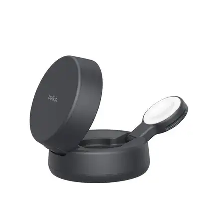 Belkin UltraCharge Pro 2-in-1 Convertible Magnetic Charger with Qi2 25W - Charcoal