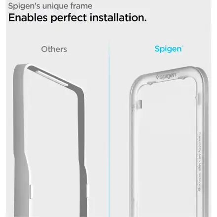 Spigen ochranné sklo GLAS.tR AlignMaster pre iPhone 16e/14/13/13 Pro - Black Frame