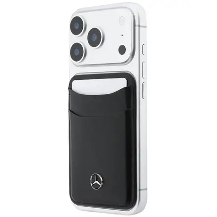 Mercedes PU Leather MagSafe Card Holder Peňaženka čierna
