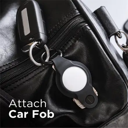 KeySmart Air Flex s púzdrom pre AirTag - čierny silikón
