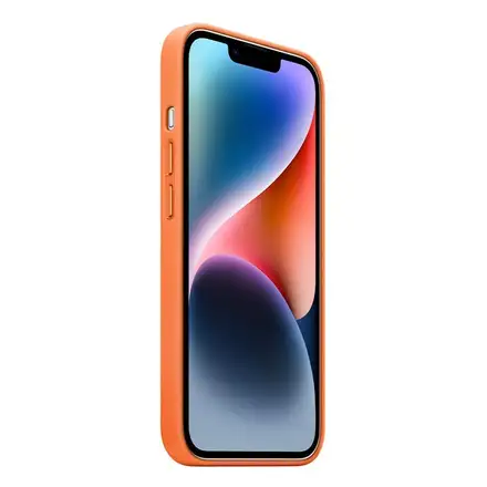 Apple iPhone 14 Plus Leather Case with MagSafe - Orange