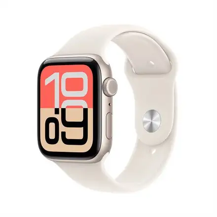Apple Watch SE 3 GPS 40mm Hviezdny biely hliník s hviezdnym bielym športovým remienkom - S/M